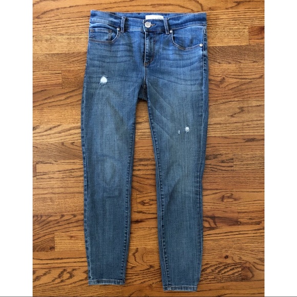 Loft modern skinny ankle jeans w/ stretch - Picture 2 of 5